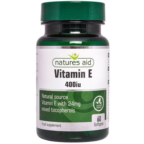 Natures Aid Vitamin E 200iu - 60 Caps