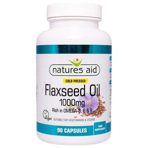 Natures Aid Flaxseed Oil 1000mg - 90 Softgels